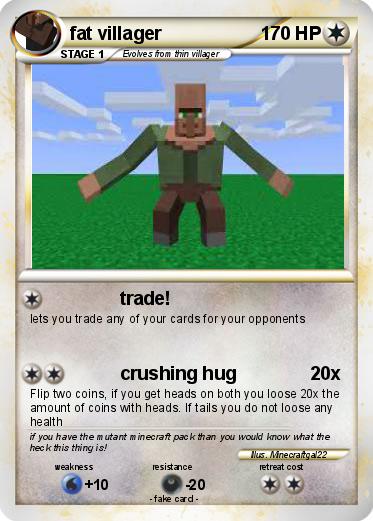Pokémon fat villager - trade! - My Pokemon Card