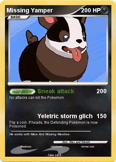 Pokemon Missing Yamper