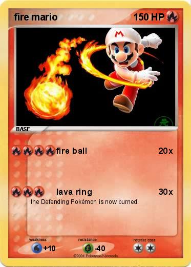 Pokemon fire mario