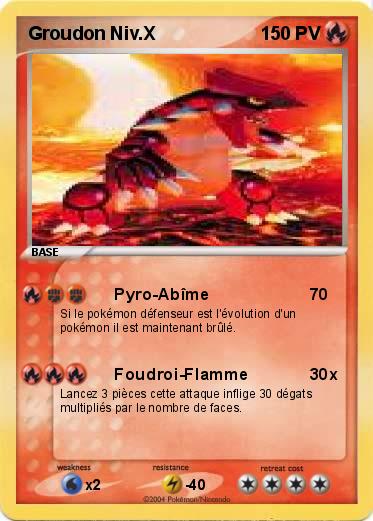 Pokemon Groudon Niv.X