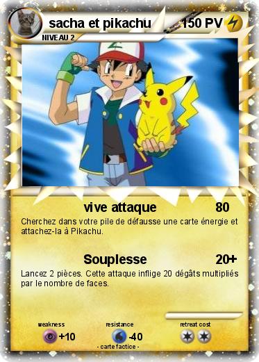 Pokemon sacha et pikachu