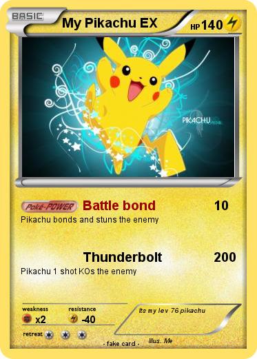 Pokemon My Pikachu EX