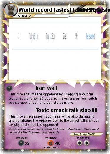 Pokemon World record fastest taken 5 questions all correct