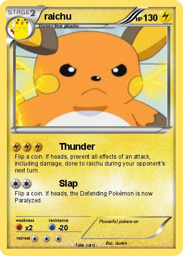 Pokemon raichu