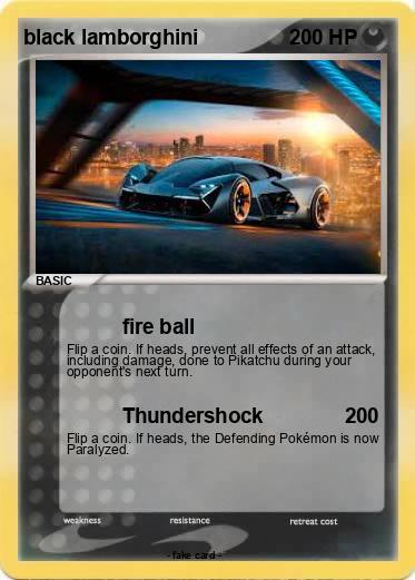 Pokemon black lamborghini