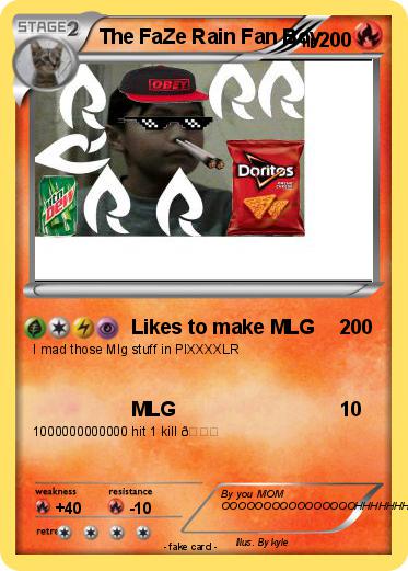 Pokemon The FaZe Rain Fan Boy