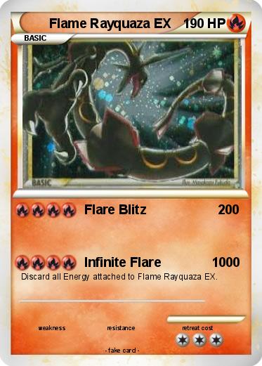 Pokemon Flame Rayquaza EX
