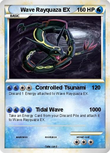 Pokémon Wave Rayquaza EX - Controlled Tsunami - My Pokemon Card
