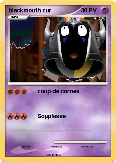 Pokemon blackmouth cur