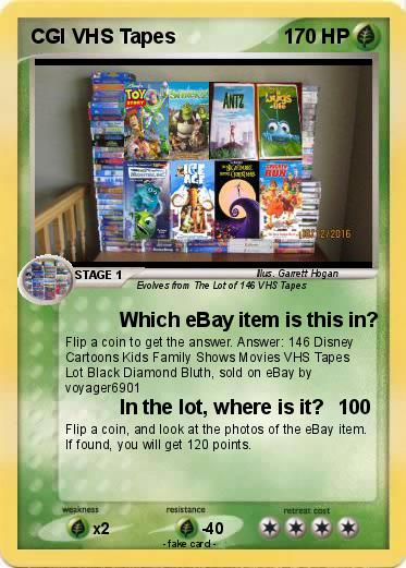 Pokemon CGI VHS Tapes