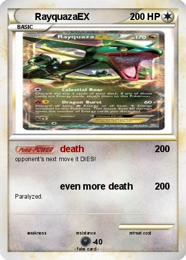 Pokemon RayquazaEX