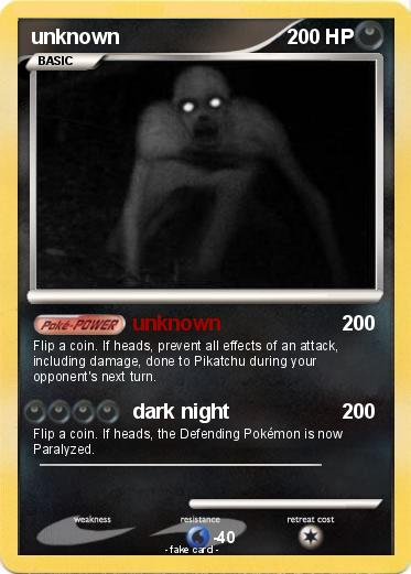Pokemon unknown