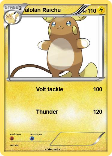 Pokemon alolan Raichu