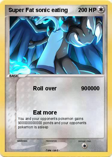 Pokemon Super Fat sonic eating