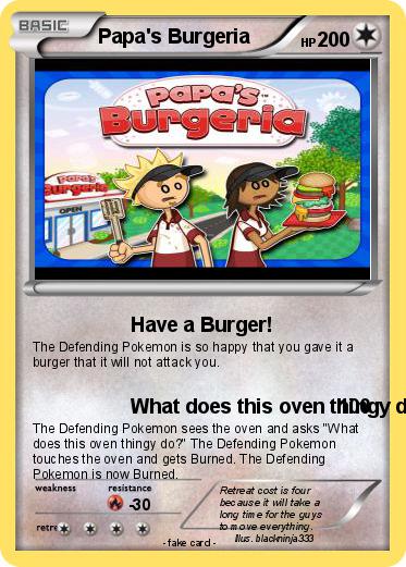 Pokemon Papa's Burgeria