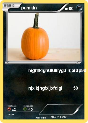 Pokemon pumkin