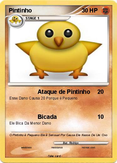 Pokémon Pintinho - Ataque de Pintinho - My Pokemon Card