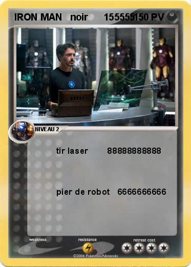 Pokemon IRON MAN   noir      155555