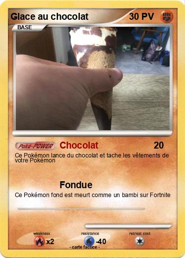 Pokemon Glace au chocolat