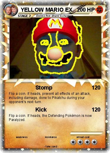 Pokemon YELLOW MARIO EX