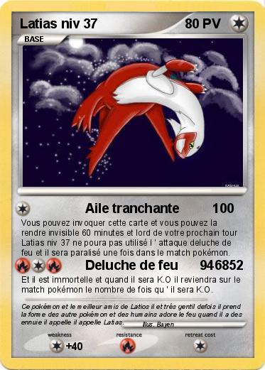 Pokemon Latias niv 37