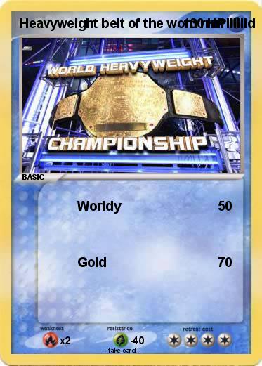 Pokemon Heavyweight belt of the worrrrrrrrlllllld