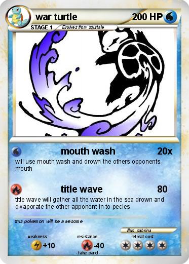 Pokemon war turtle