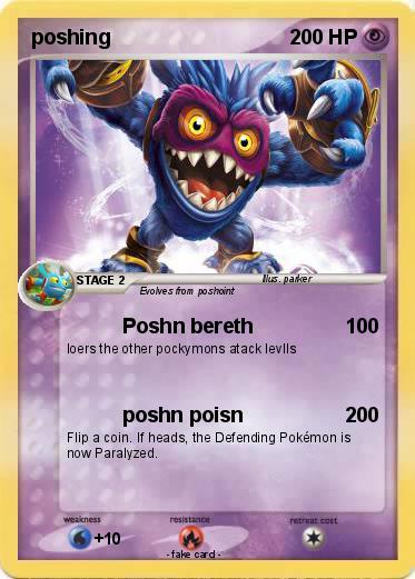 Pokemon poshing