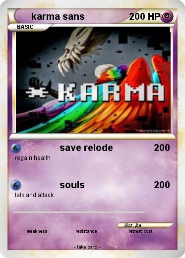 Pokemon karma sans