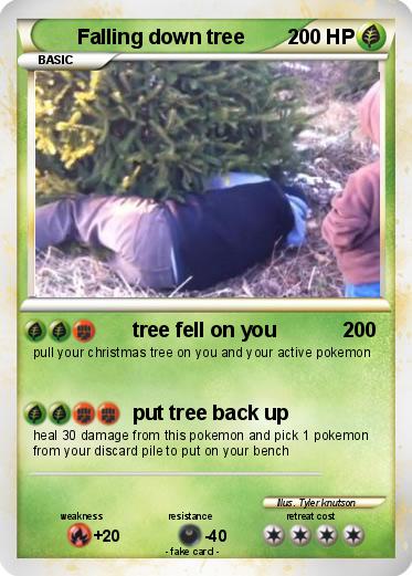 Pokemon Falling down tree