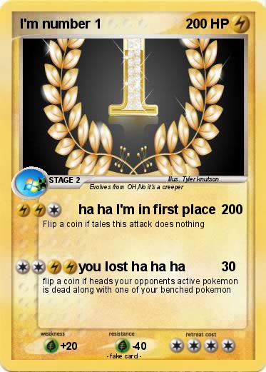 Pokemon I'm number 1