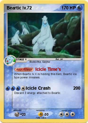 Pokemon Beartic lv.72