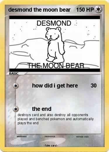 Pokemon desmond the moon bear