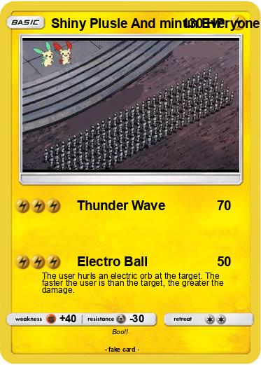 Pokemon Shiny Plusle And minun Everyone