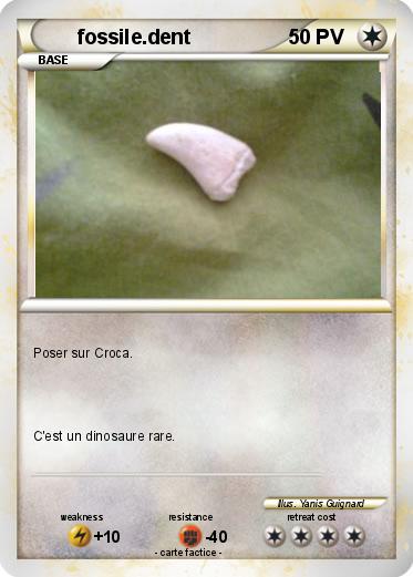 Pokemon fossile.dent