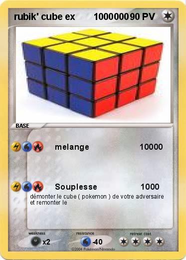 Pokemon rubik' cube ex       1000000