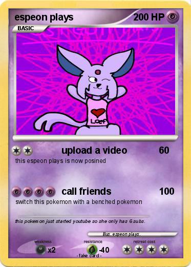 Pokemon espeon plays