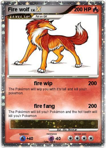 Pokemon Fire wolf