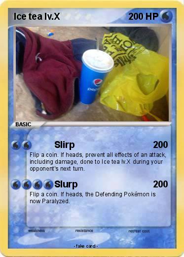 Pokemon Ice tea lv.X