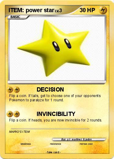 Pokemon ITEM: power star