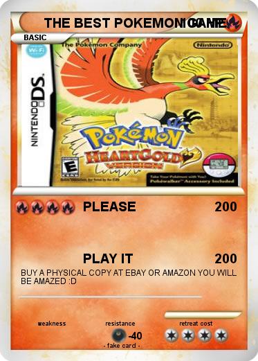 Pokemon THE BEST POKEMON GAME