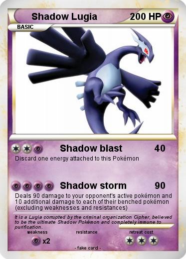 Pokemon Shadow Lugia