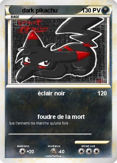 Pokemon dark pikachu
