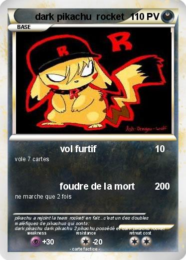 Pokemon dark pikachu  rocket