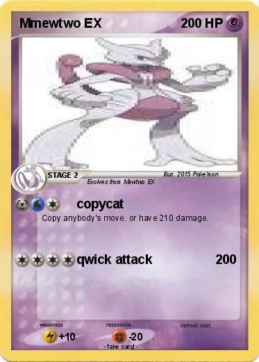 Pokemon Mmewtwo EX