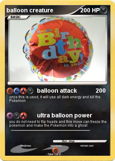 Pokemon balloon creature