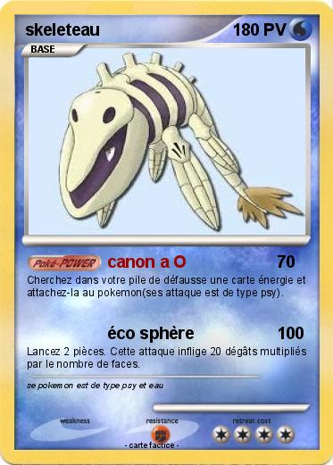 Pokemon skeleteau