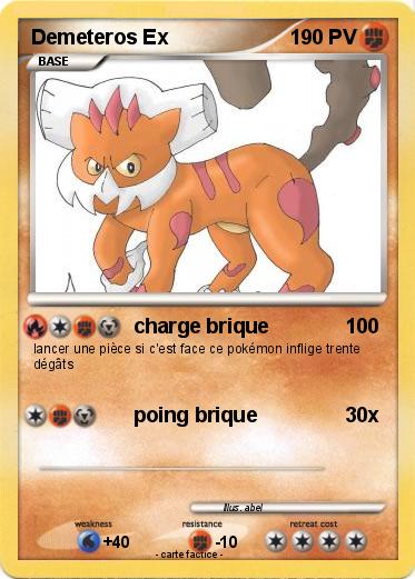 Pokemon Demeteros Ex