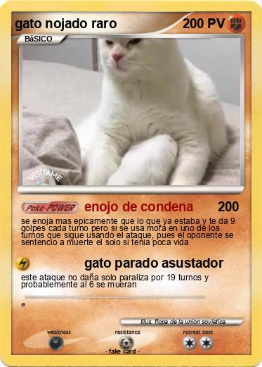 Pokemon gato nojado raro