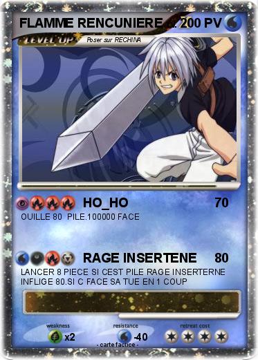 Pokemon FLAMME RENCUNIERE